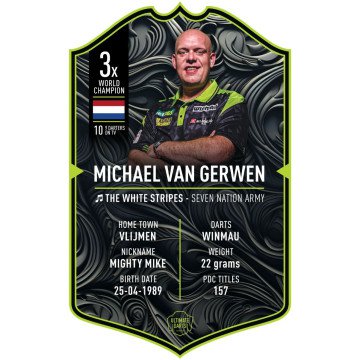 Ultimate Card Michael Van Gerwen V2 | 37x25 cm