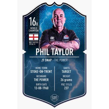 Ultimate Card Phil Taylor | 37x25 cm